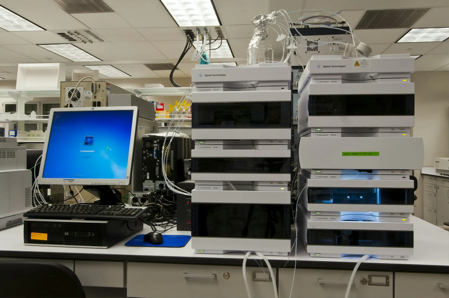 HPLC instrumentation at the Advanced Technology Research Facility, Frederick National Laboratory for Cancer Research, National Cancer Institute.